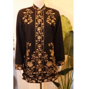 Silkland 110% silk Kimono Style Jacket Blazer PM